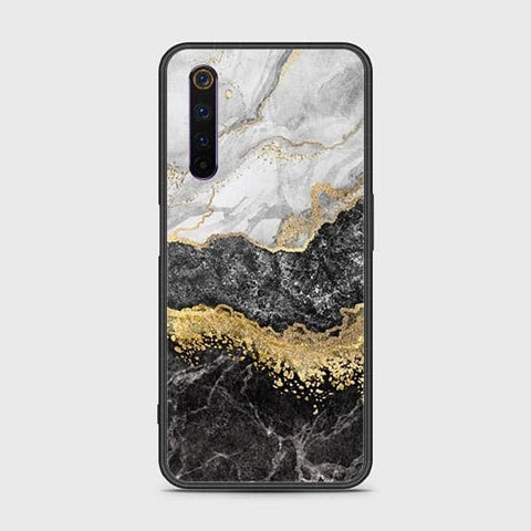 Realme 6 Pro Cover - Colorful Marble Series - HQ Ultra Shine Premium Infinity Glass Soft Silicon Borders Case