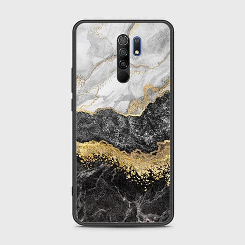 Xiaomi Redmi 9 Prime Cover - Colorful Marble Series - HQ Ultra Shine Premium Infinity Glass Soft Silicon Borders Case