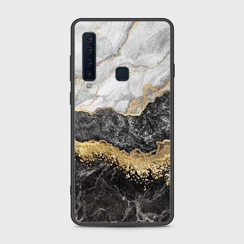 Samsung Galaxy A9 2018 Cover - Colorful Marble Series - HQ Ultra Shine Premium Infinity Glass Soft Silicon Borders Case