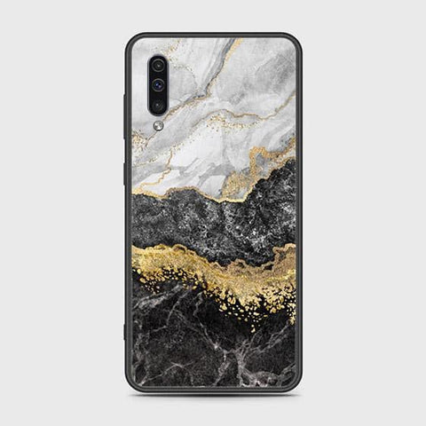 Samsung Galaxy A50 Cover - Colorful Marble Series - HQ Ultra Shine Premium Infinity Glass Soft Silicon Borders Case