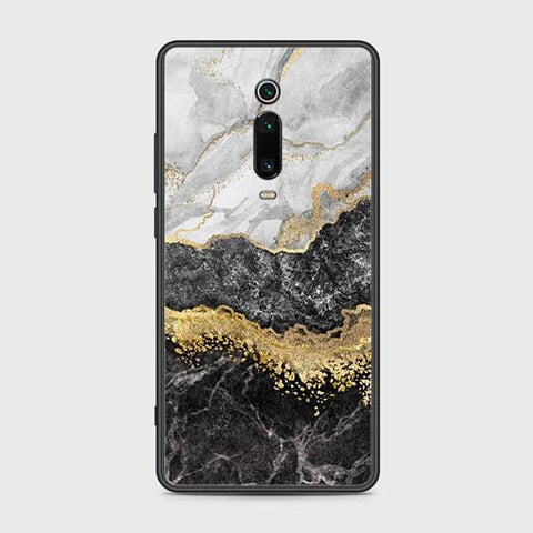 Xiaomi Mi 9T Cover - Colorful Marble Series - HQ Ultra Shine Premium Infinity Glass Soft Silicon Borders Case