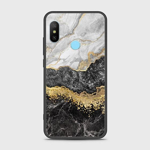 Xiaomi Redmi Note 6 Pro Cover - Colorful Marble Series - HQ Ultra Shine Premium Infinity Glass Soft Silicon Borders Case