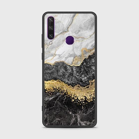 Huawei Y6p Cover - Colorful Marble Series - HQ Ultra Shine Premium Infinity Glass Soft Silicon Borders Case