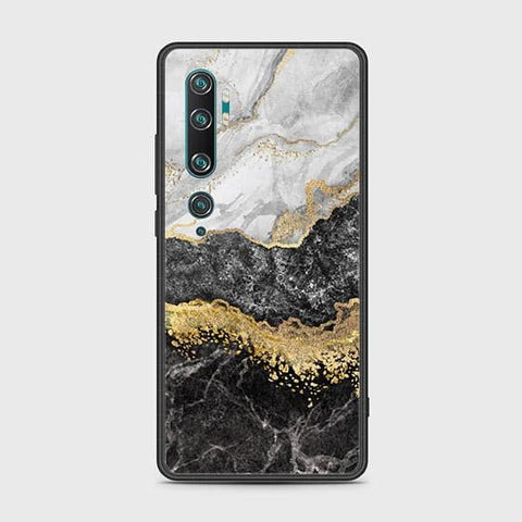 Xiaomi Mi Note 10 Cover - Colorful Marble Series - HQ Ultra Shine Premium Infinity Glass Soft Silicon Borders Case