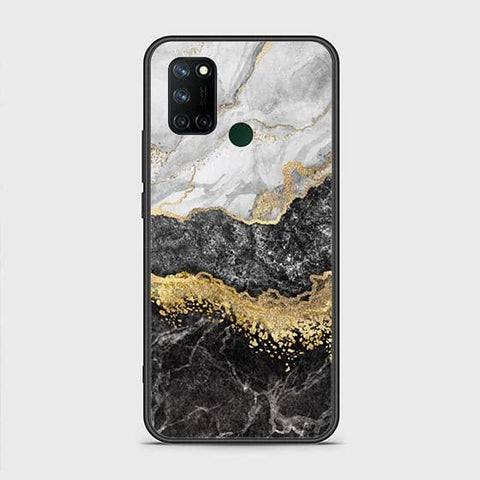 Realme 7i Cover - Colorful Marble Series - HQ Ultra Shine Premium Infinity Glass Soft Silicon Borders Case