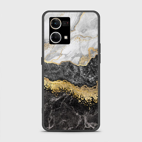 Oppo F21 Pro 4G Cover - Colorful Marble Series - HQ Ultra Shine Premium Infinity Glass Soft Silicon Borders Case