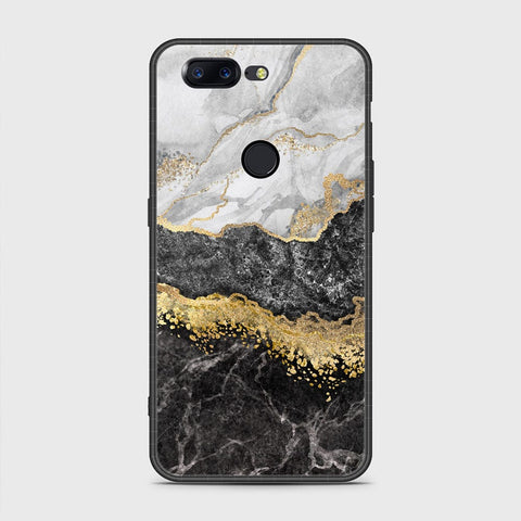 OnePlus 5T Cover- Colorful Marble Series - HQ Ultra Shine Premium Infinity Glass Soft Silicon Borders Case