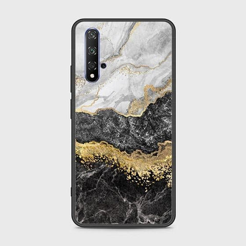 Honor 20 Cover - Colorful Marble Series - HQ Ultra Shine Premium Infinity Glass Soft Silicon Borders Case