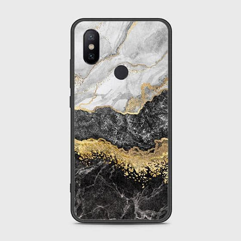 Xiaomi Mi A2 / Mi 6X Cover - Colorful Marble Series - HQ Ultra Shine Premium Infinity Glass Soft Silicon Borders Case