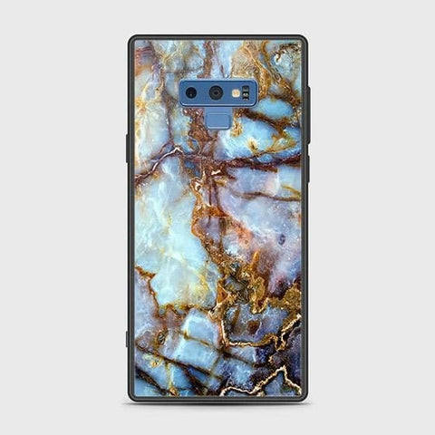 Samsung Galaxy Note 9 Cover - Colorful Marble Series - HQ Ultra Shine Premium Infinity Glass Soft Silicon Borders Case