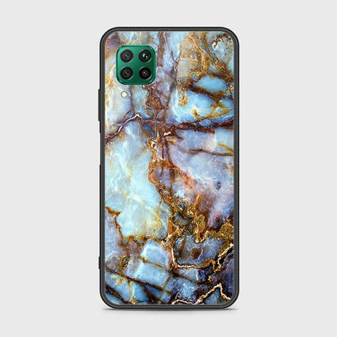 Huawei P40 Lite Cover - Colorful Marble Series - HQ Ultra Shine Premium Infinity Glass Soft Silicon Borders Case