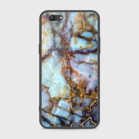 Oppo A77 Cover - Colorful Marble Series - HQ Ultra Shine Premium Infinity Glass Soft Silicon Borders Case