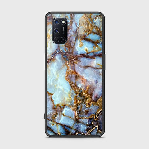 Oppo A52 Cover - Colorful Marble Series - HQ Ultra Shine Premium Infinity Glass Soft Silicon Borders Case
