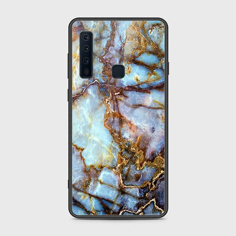 Samsung Galaxy A9 2018 Cover - Colorful Marble Series - HQ Ultra Shine Premium Infinity Glass Soft Silicon Borders Case