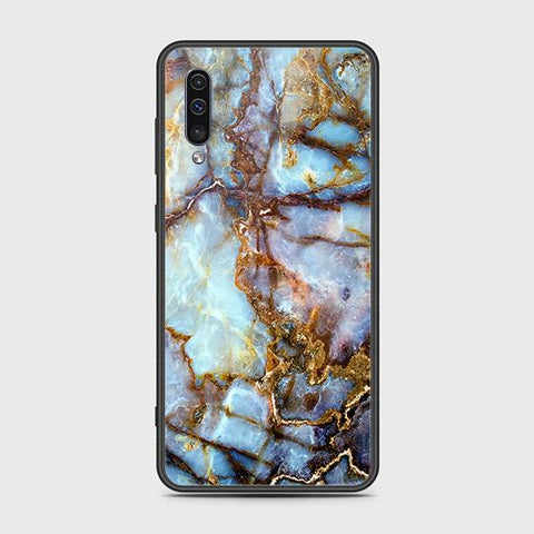 Samsung Galaxy A50 Cover - Colorful Marble Series - HQ Ultra Shine Premium Infinity Glass Soft Silicon Borders Case