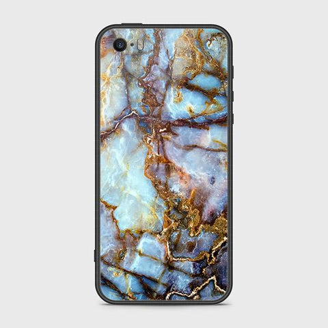 iPhone 5 Cover - Colorful Marble Series - HQ Ultra Shine Premium Infinity Glass Soft Silicon Borders Case