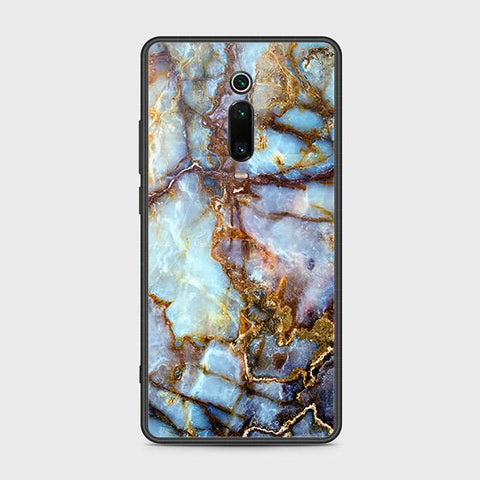 Xiaomi Mi 9T Cover - Colorful Marble Series - HQ Ultra Shine Premium Infinity Glass Soft Silicon Borders Case