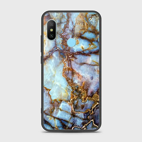 Xiaomi Redmi Note 6 Pro Cover - Colorful Marble Series - HQ Ultra Shine Premium Infinity Glass Soft Silicon Borders Case