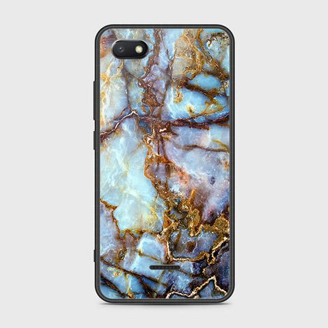 Xiaomi Redmi 6A Cover - Colorful Marble Series - HQ Ultra Shine Premium Infinity Glass Soft Silicon Borders Case