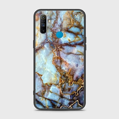 Realme C3 Cover - Colorful Marble Series - HQ Ultra Shine Premium Infinity Glass Soft Silicon Borders Case