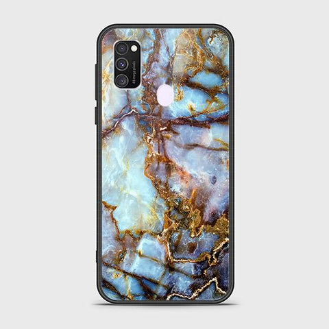 Samsung Galaxy M30s Cover - Colorful Marble Series - HQ Ultra Shine Premium Infinity Glass Soft Silicon Borders Case