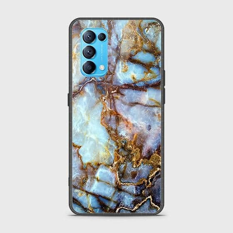 Oppo Find X3 Lite Cover - Colorful Marble Series - HQ Ultra Shine Premium Infinity Glass Soft Silicon Borders Case