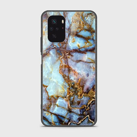 Xiaomi Redmi Note 10 4G Cover - Colorful Marble Series - HQ Ultra Shine Premium Infinity Glass Soft Silicon Borders Case