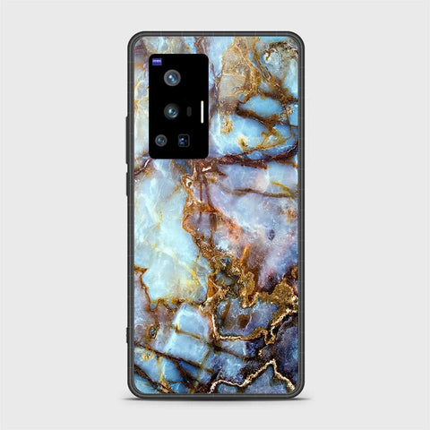 Vivo X70 Pro Cover - Colorful Marble Series - HQ Ultra Shine Premium Infinity Glass Soft Silicon Borders Case