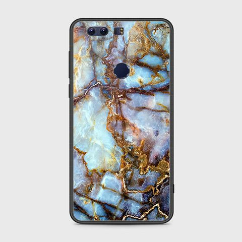 Huawei Honor 8 Cover - Colorful Marble Series - HQ Ultra Shine Premium Infinity Glass Soft Silicon Borders Case