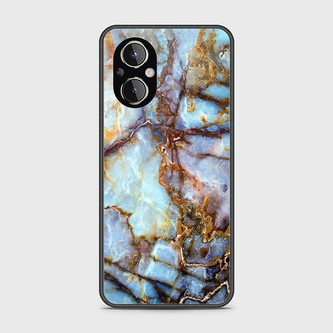 Oppo A96 5G Cover- Colorful Marble Series - HQ Ultra Shine Premium Infinity Glass Soft Silicon Borders Case