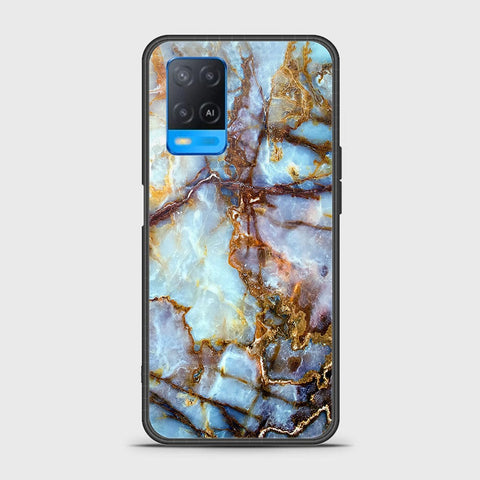 Oppo A54 4G Cover- Colorful Marble Series - HQ Ultra Shine Premium Infinity Glass Soft Silicon Borders Case