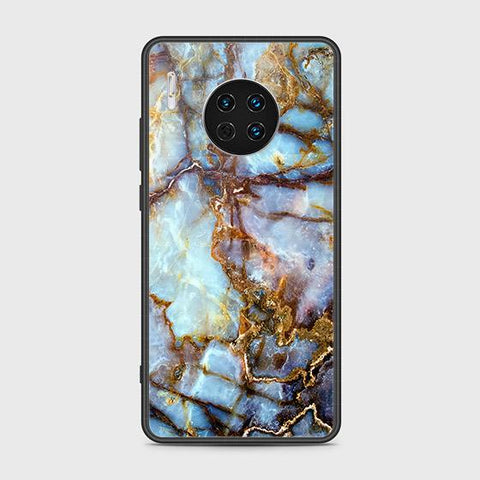 Huawei Mate 30 Cover - Colorful Marble Series - HQ Ultra Shine Premium Infinity Glass Soft Silicon Borders Case