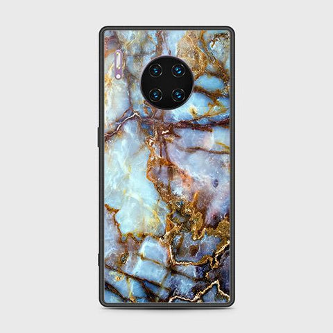 Huawei Mate 30 Pro Cover - Colorful Marble Series - HQ Ultra Shine Premium Infinity Glass Soft Silicon Borders Case