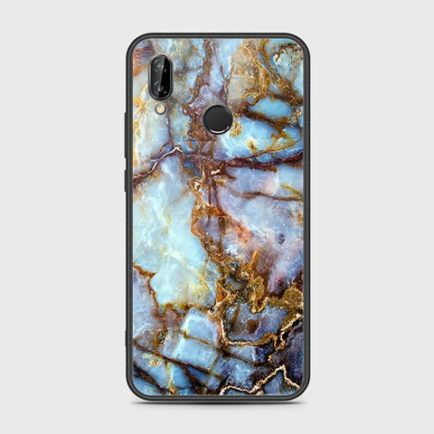 Huawei P20 Lite 2019 Cover - Colorful Marble Series - HQ Ultra Shine Premium Infinity Glass Soft Silicon Borders Case