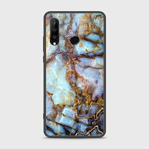 Huawei P30 lite Cover - Colorful Marble Series - HQ Ultra Shine Premium Infinity Glass Soft Silicon Borders Case