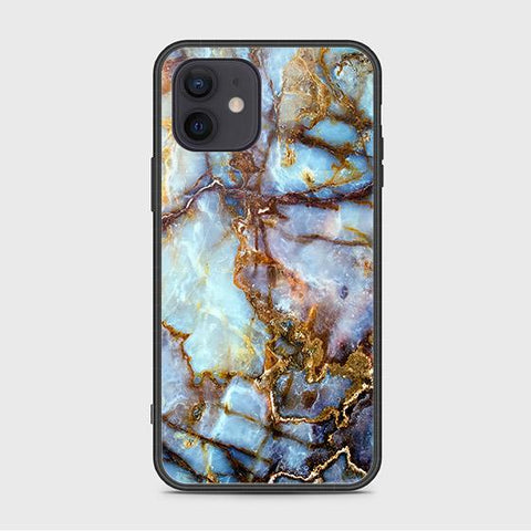 iPhone 12 Mini Cover - Colorful Marble Series - HQ Ultra Shine Premium Infinity Glass Soft Silicon Borders Case