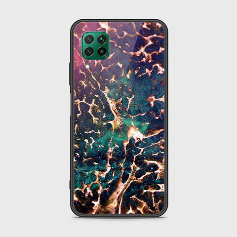 Huawei Nova 6 SE Cover - Colorful Marble Series - HQ Ultra Shine Premium Infinity Glass Soft Silicon Borders Case