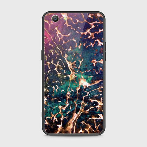 Oppo A39 Cover - Colorful Marble Series - HQ Ultra Shine Premium Infinity Glass Soft Silicon Borders Case