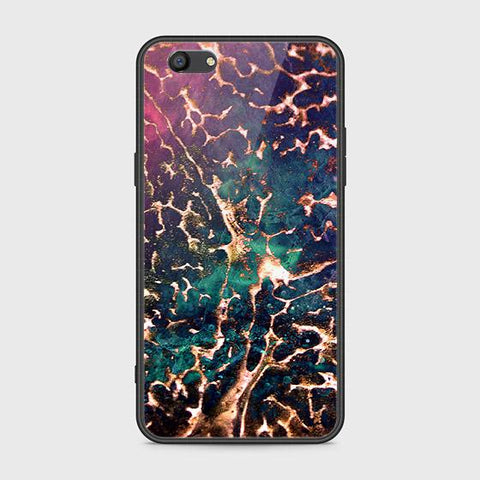 Oppo A77 Cover - Colorful Marble Series - HQ Ultra Shine Premium Infinity Glass Soft Silicon Borders Case