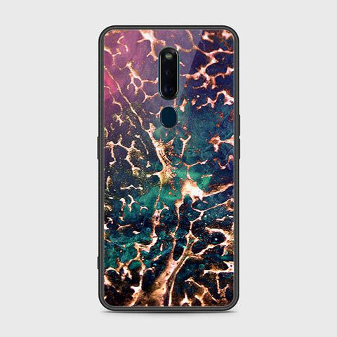 Oppo F11 Pro Cover - Colorful Marble Series - HQ Ultra Shine Premium Infinity Glass Soft Silicon Borders Case