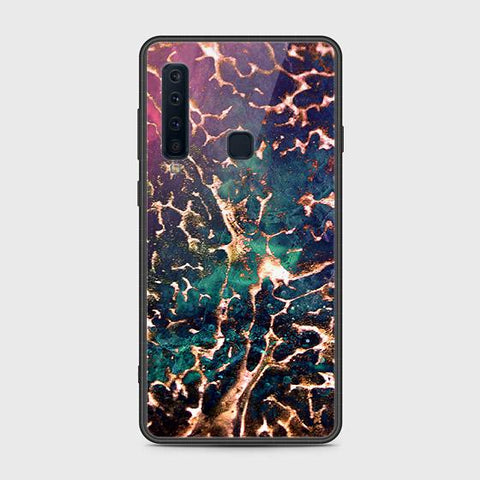 Samsung Galaxy A9 2018 Cover - Colorful Marble Series - HQ Ultra Shine Premium Infinity Glass Soft Silicon Borders Case