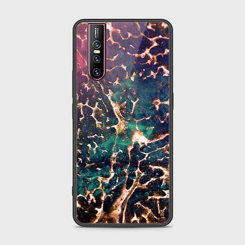 Vivo V15 Pro Cover - Colorful Marble Series - HQ Ultra Shine Premium Infinity Glass Soft Silicon Borders Case