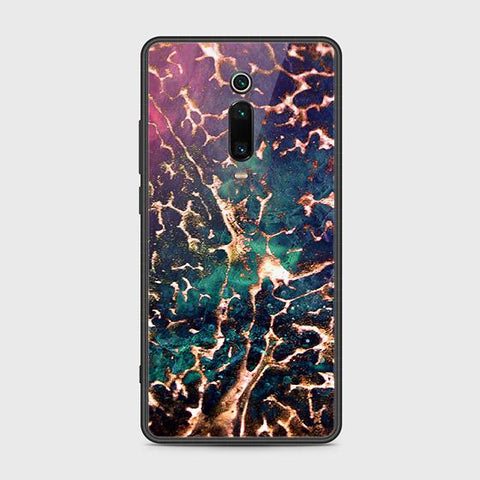 Xiaomi Mi 9T Cover - Colorful Marble Series - HQ Ultra Shine Premium Infinity Glass Soft Silicon Borders Case