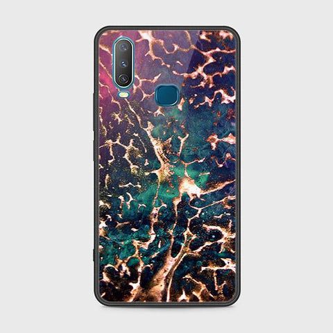 Vivo Y12 Cover - Colorful Marble Series - HQ Ultra Shine Premium Infinity Glass Soft Silicon Borders Case