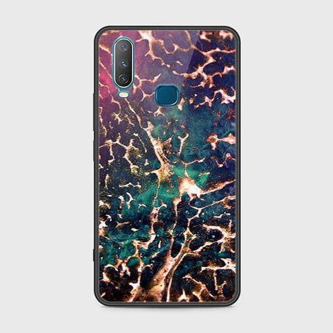 Vivo Y15 Cover - Colorful Marble Series - HQ Ultra Shine Premium Infinity Glass Soft Silicon Borders Case