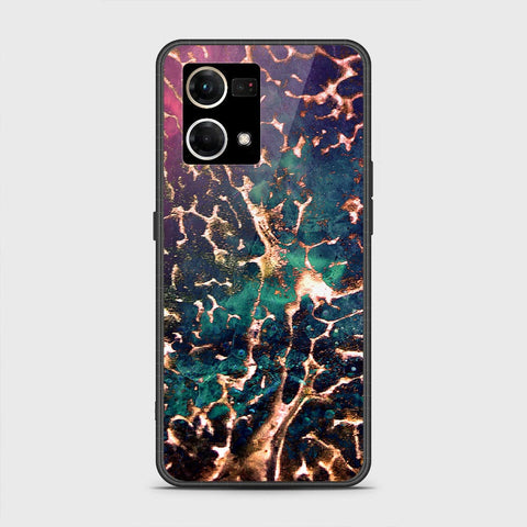 Oppo F21 Pro 4G Cover - Colorful Marble Series - HQ Ultra Shine Premium Infinity Glass Soft Silicon Borders Case