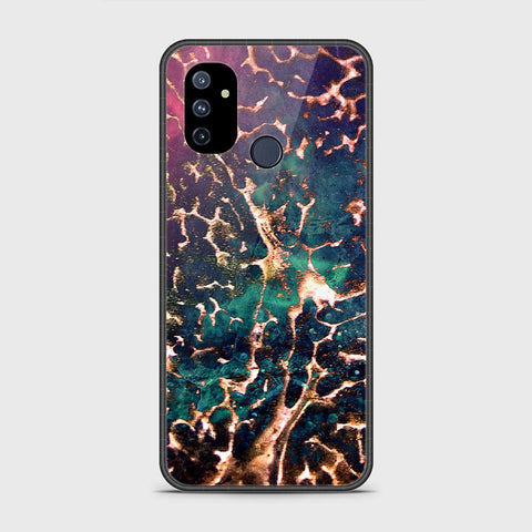 OnePlus Nord N100 Cover- Colorful Marble Series - HQ Ultra Shine Premium Infinity Glass Soft Silicon Borders Case
