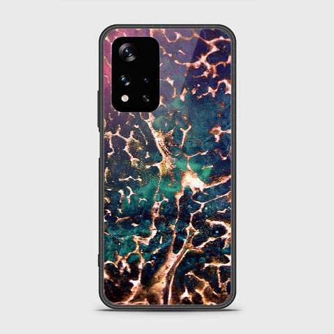 Xiaomi Poco M4 Pro 5G Cover- Colorful Marble Series - HQ Ultra Shine Premium Infinity Glass Soft Silicon Borders Case