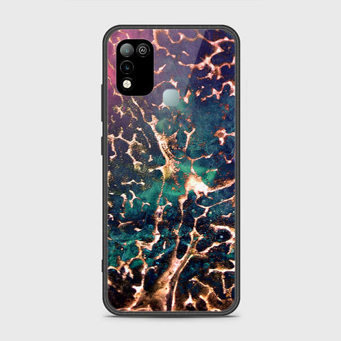 Infinix Hot 11 Play Cover- Colorful Marble Series - HQ Ultra Shine Premium Infinity Glass Soft Silicon Borders Case