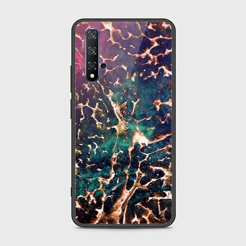 Honor 20 Cover - Colorful Marble Series - HQ Ultra Shine Premium Infinity Glass Soft Silicon Borders Case